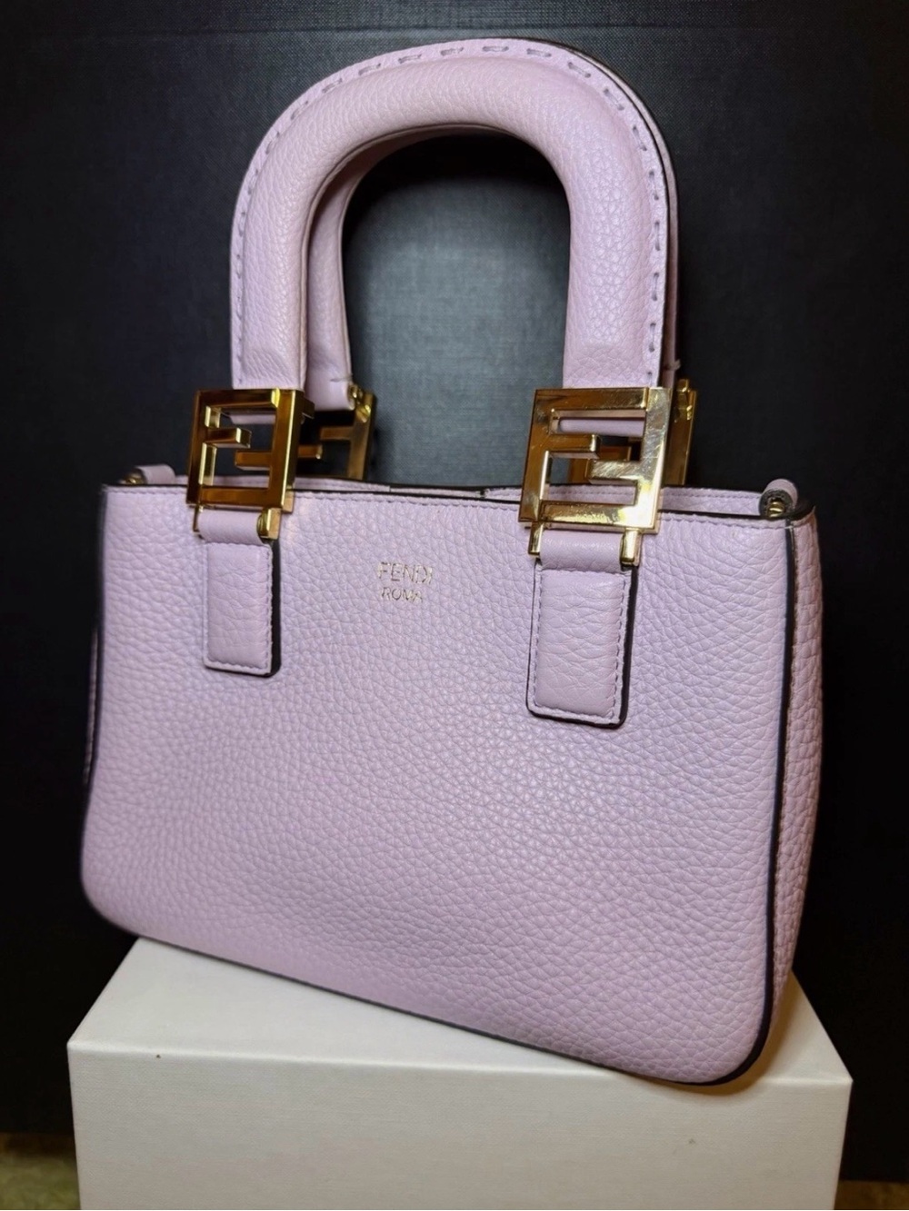 Fendi Lilac Selleria Small Crossbody Bag
